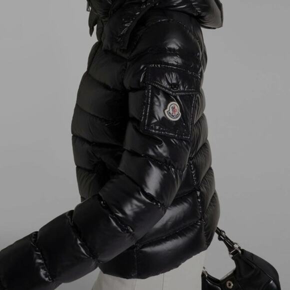 Moncler Bady down   Black Shiny Jacket  Size 4/Midium - Picture 15 of 15